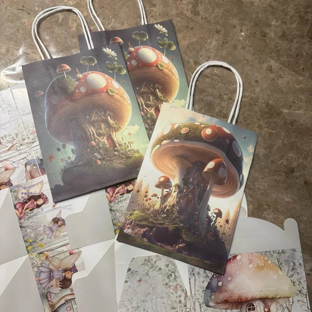 New Fairy themed 4 girl fairy boxes 3 boy goodie bags